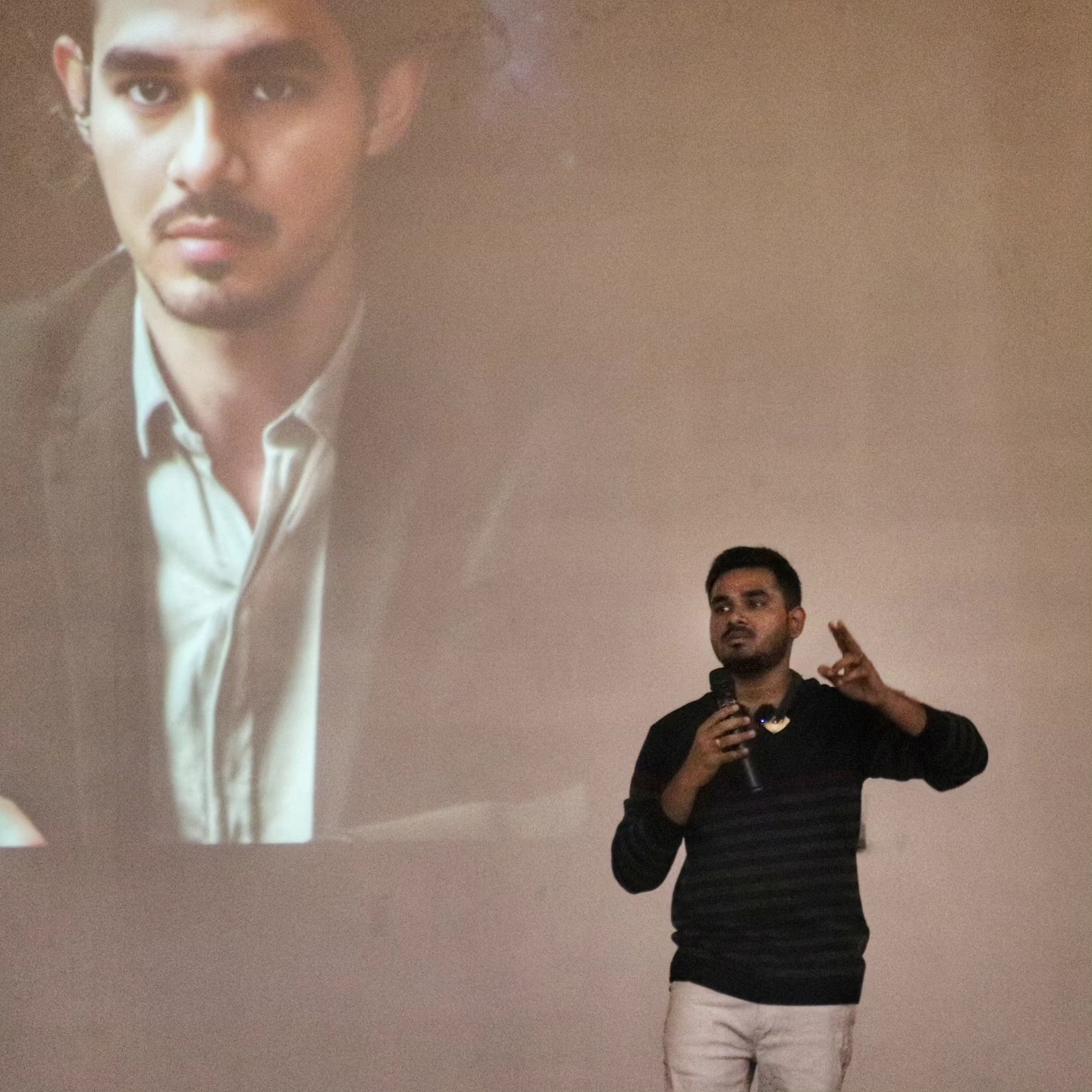 Yaswanth on stage